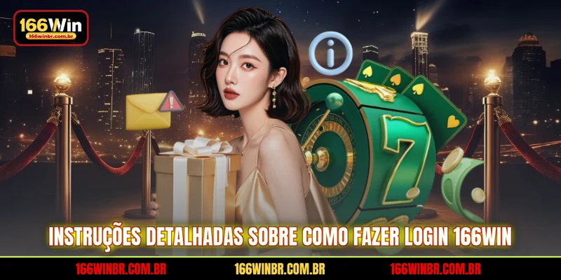 Instruções detalhadas sobre como fazer login 166WIN